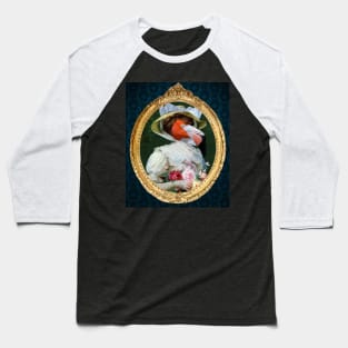 Lady Flamingo Baseball T-Shirt